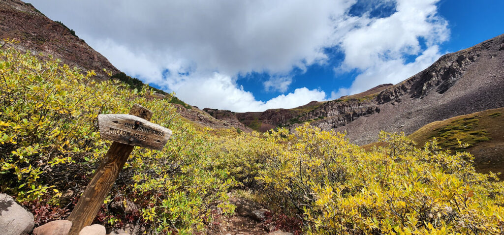 panoramic view of hiking trail