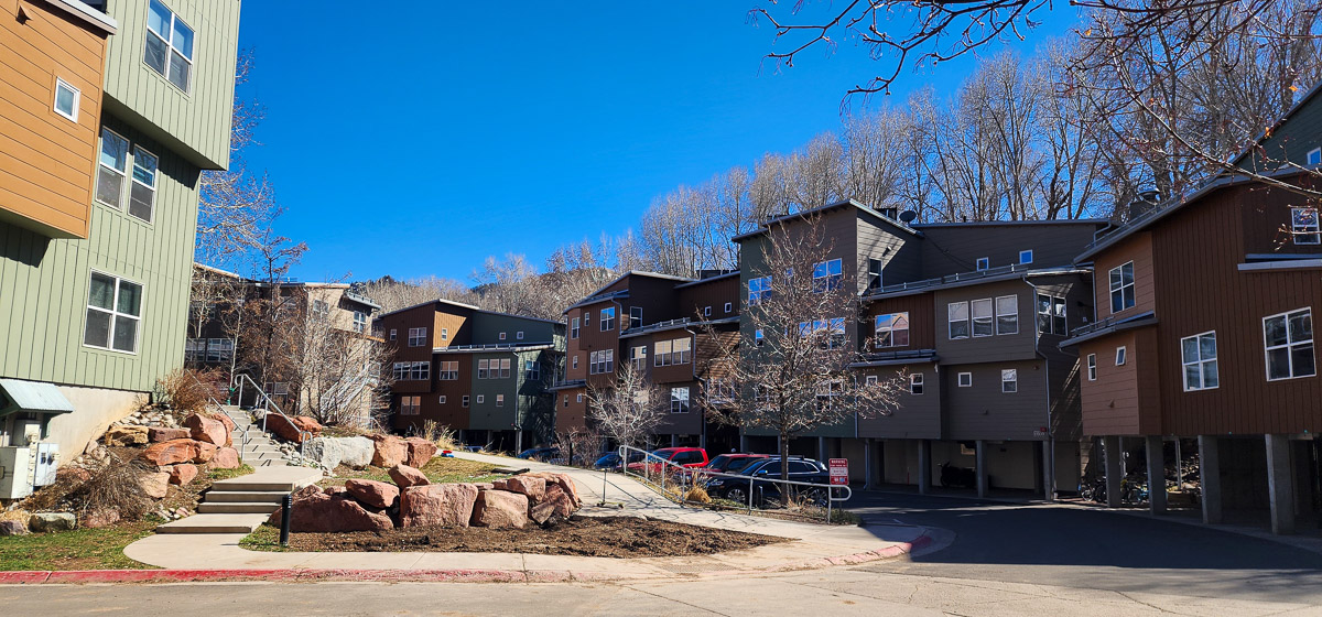 exterior of Truscott Place workforce housing near Aspen